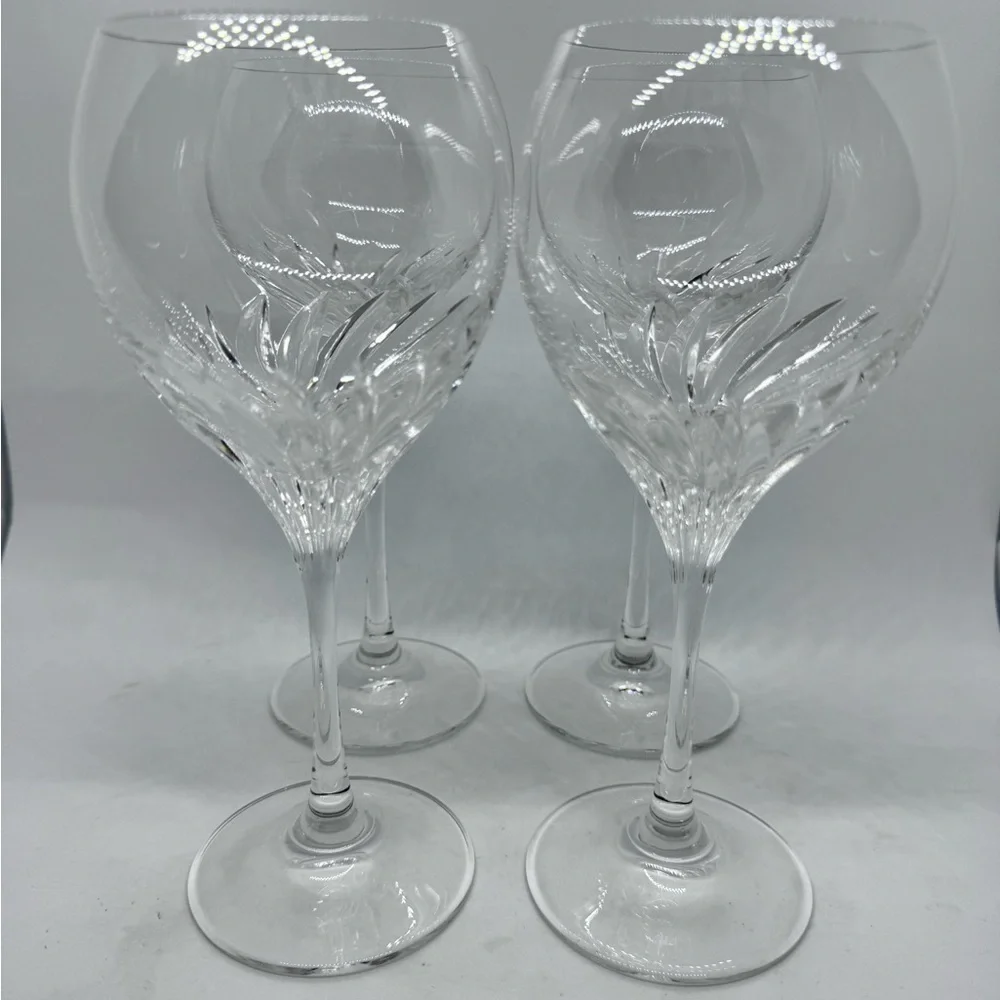 Romantique 8oz Wine Glasses by GORHAM CRYSTAL Set of 4
